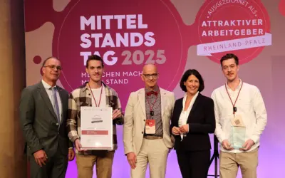 Waldorf GmbH als „Attraktiver Arbeitgeber Rheinland-Pfalz 2025“ ausgezeichnet
